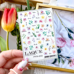 Sticker Design WB212 (Wasserlösliche Aufkleber) von Laque