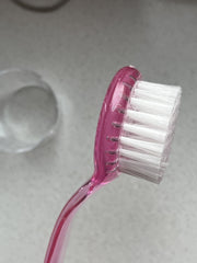 Ergonomische Staubbürste rund rosa