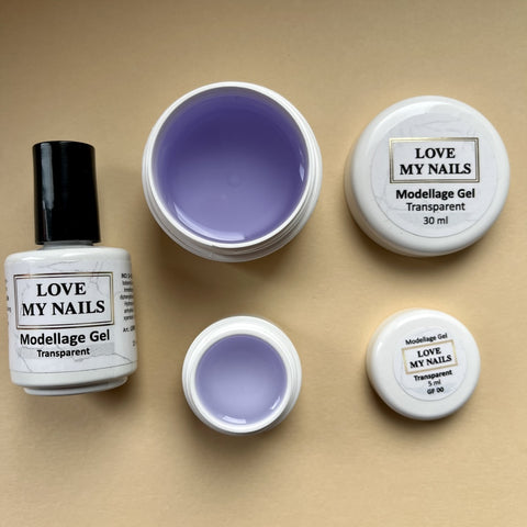 Modellage Gel  für Nagelstärkung und Verlängerung  (TPO-free) 5ml/15ml Flasche/30ml/50ml  (Transparent) selbstglättend