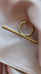 Damenring passend für alle Größen in gold  5