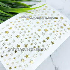 Selbstklebende Sticker Sterne in gold 353 von Laque