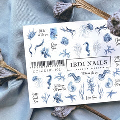 Sticker COLORFUL Nr. 102 von IBDI Nails