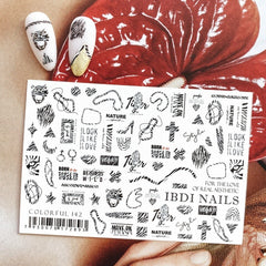 Sticker COLORFUL Nr.142 von IBDI Nails