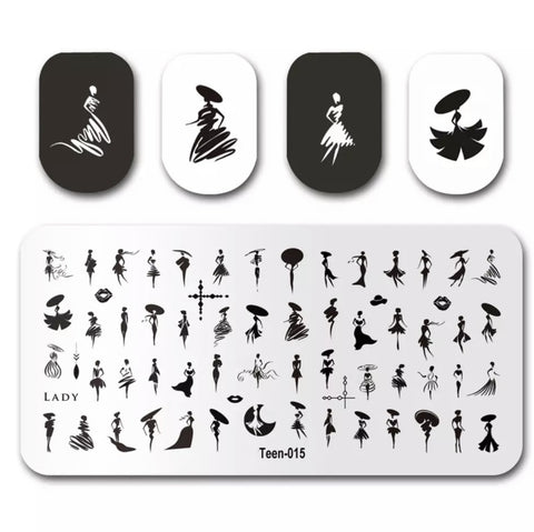 Stamping Platte Schablone MOUTEEN 15