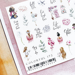 Sticker COLORFUL 172 von IBDI Nails