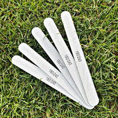 Nagelfeilen dünn in grau 180/240