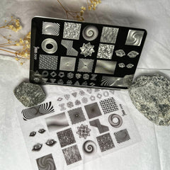 Stamping Platte Schablone Nr. 09 von Imen