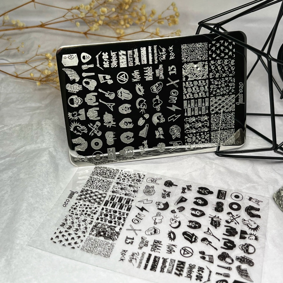 Stamping Plate Stencil No. 20 by Imen