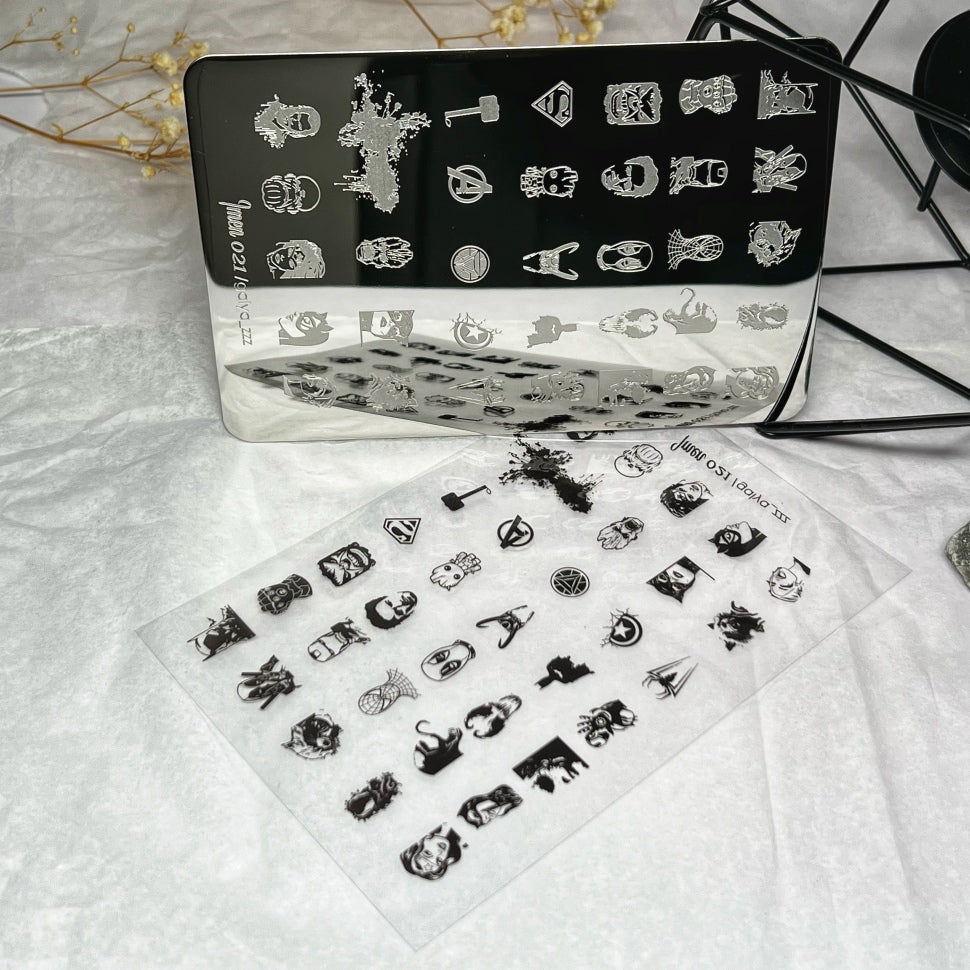 Stamping Plate Stencil No. 21 by Imen