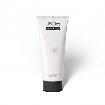 Arcylic Gel Clear Pink in Tube from Kinetics 30ml/60ml