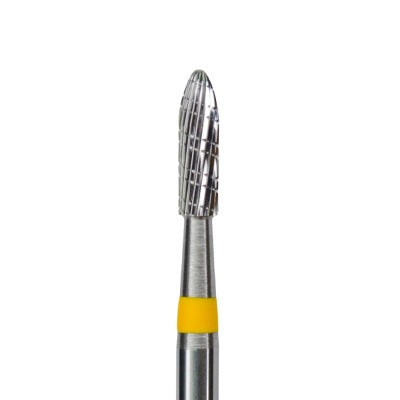 Carbide Bit (yellow) fine cylindrical 2.3mm from KMIZ 