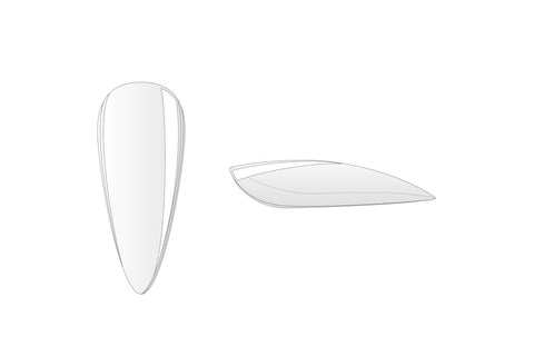 100er/500er Tip-Beutel Gel X-tention Tips Stiletto