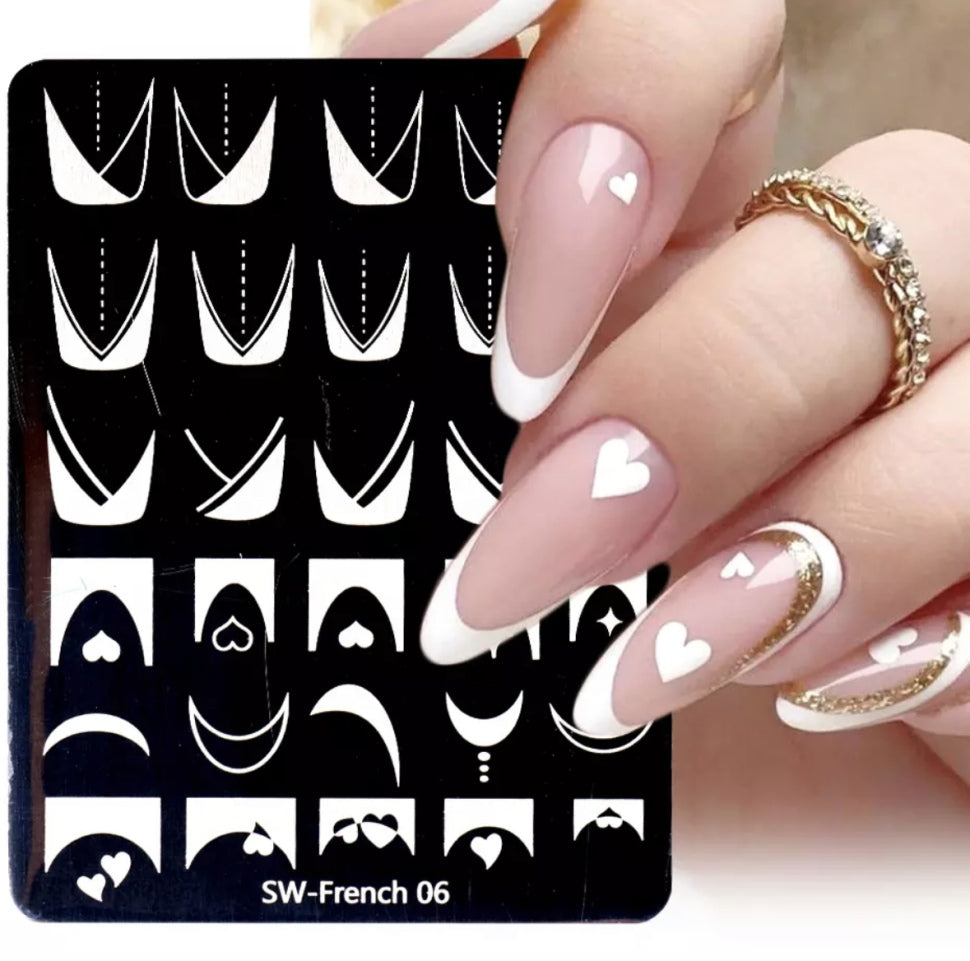 Stamping Plate Template per French