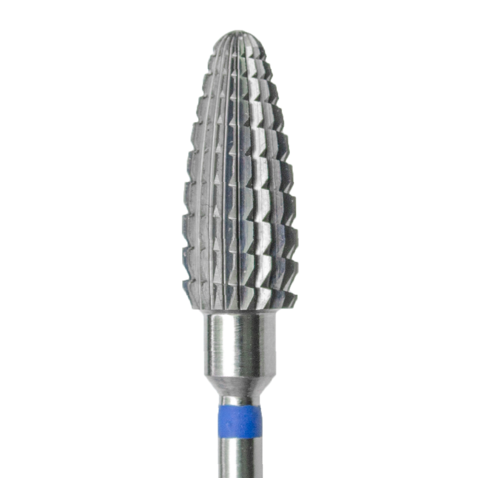 Fresa in metallo duro a forma di cono rotondo (blu) grossa di KMIZ appuntita