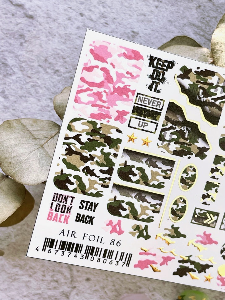 Sticker Air Foil 86 di IBDI Nails