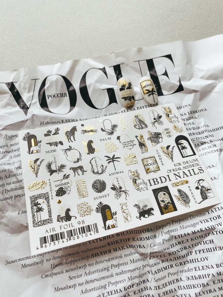Sticker Air Foil 98 di IBDI Nails