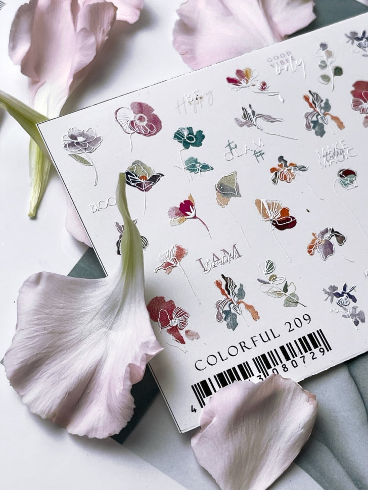 Sticker COLORFUL 209 di IBDI Nails