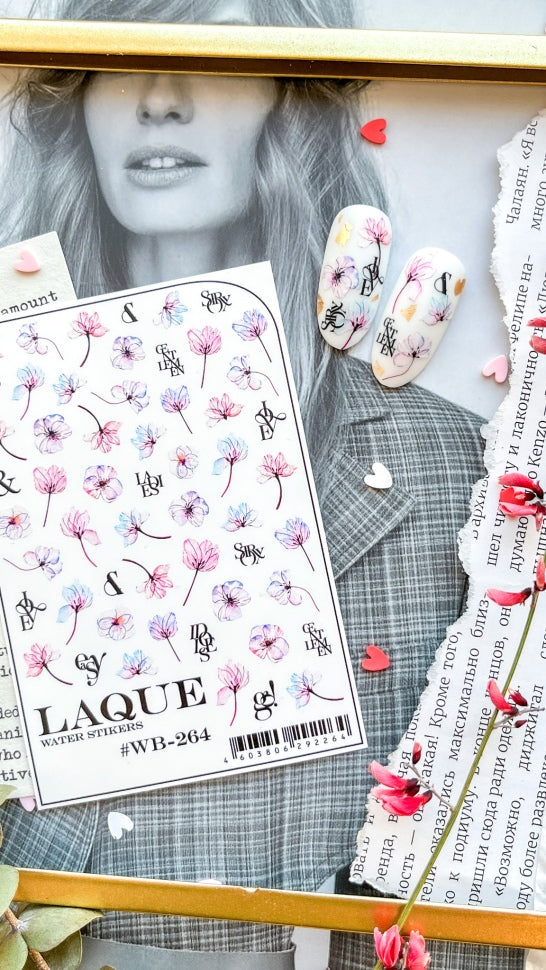 Sticker Design WB264 (Adesivi dissolvibili in acqua) di Laque