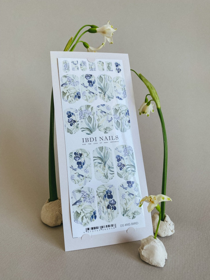NailArt Wrap 05 Iris Bird di IBDI Nails