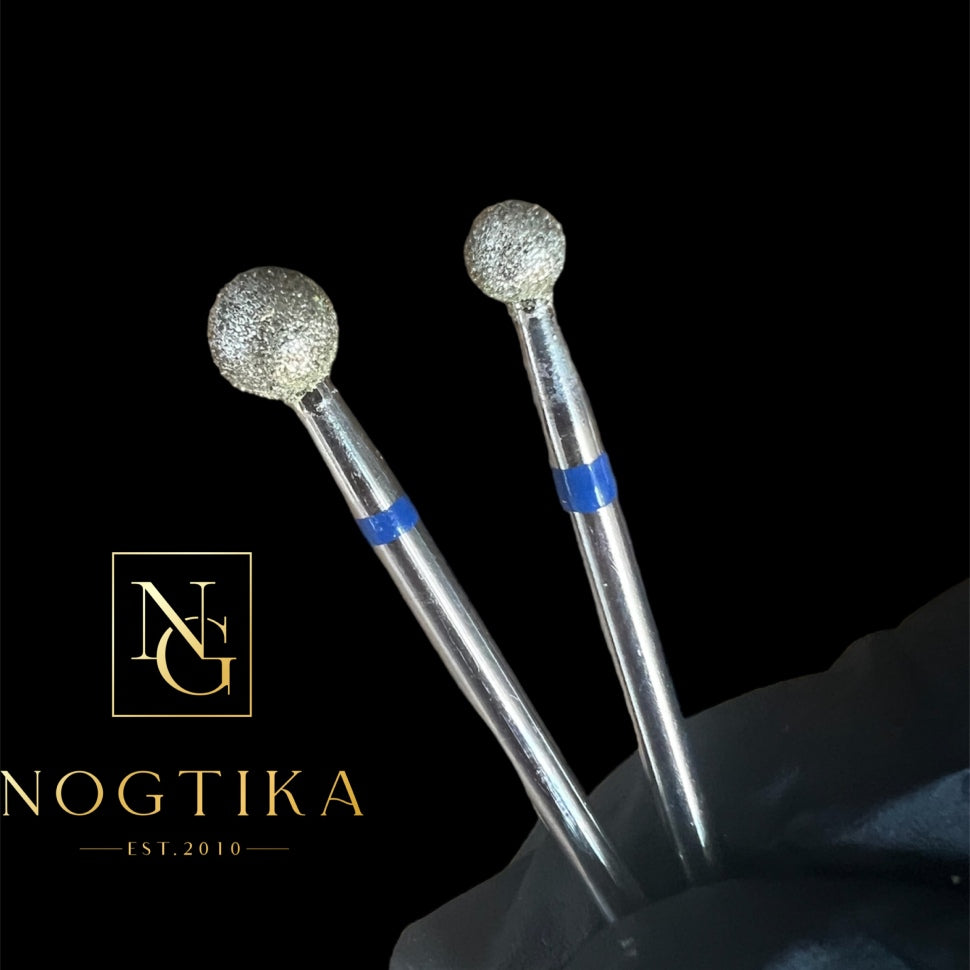 Bit diamantato medio (anello blu) in dimensioni: 1,6mm fino a 5mm di NOGTIKA