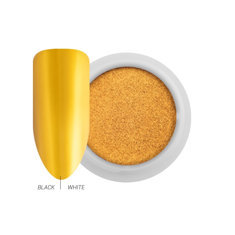 Pigmento Mirror-Chrome Compatto – Oro con Applicatore