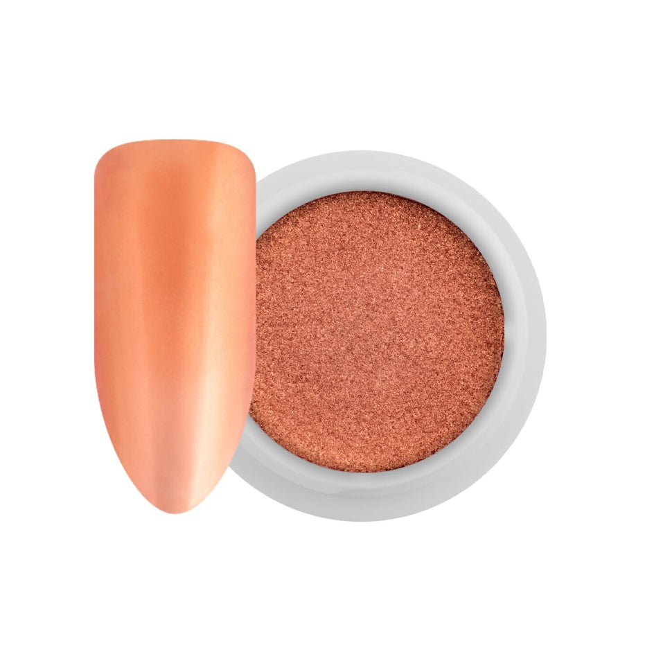Pigmento Mirror-Chrome Compatto - Rosé Oro con Applicatore