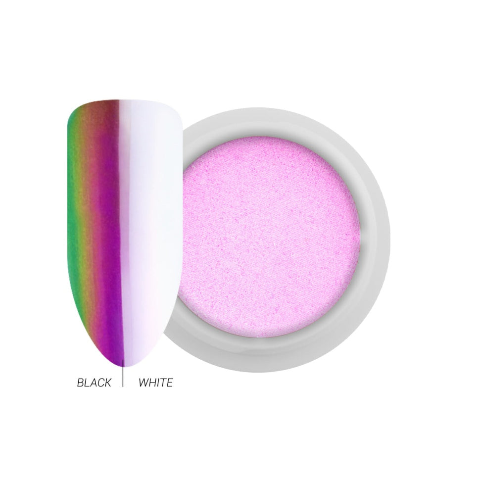 Pigmento Mirror-Chrome Compatto – Aurora Rose con Applicatore