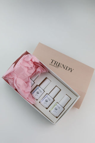 Builder Gel in bottiglia Cocktail Set di prova di Trendy Nails 5x4 ml (autolivellante)