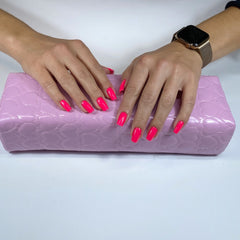 Handunterlage aus Schaumstoff (rosa)