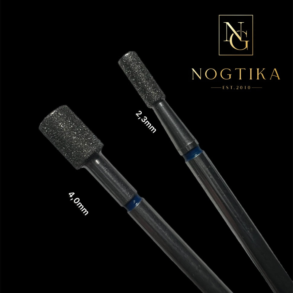 Diamant Bit Cilindro Medio (blu) 2,3mm fino a 4mm di NOGTIKA