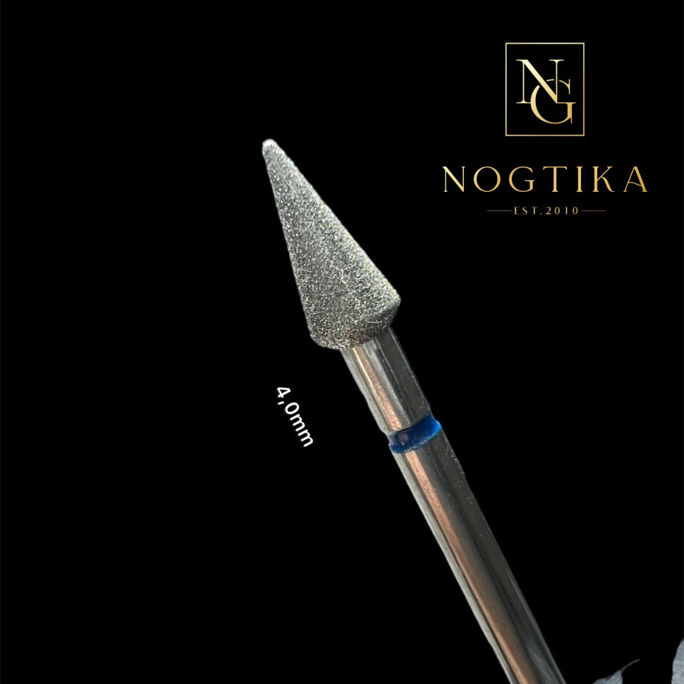 Bit di diamante a forma di cono medio (blu) 4mm di NOGTIKA