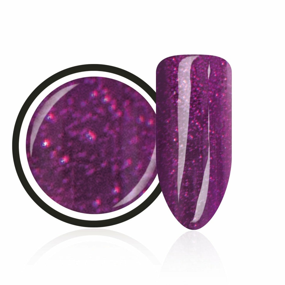 Farbgel Glitter,, "Shimmer Violet" di Trendnails 5ml