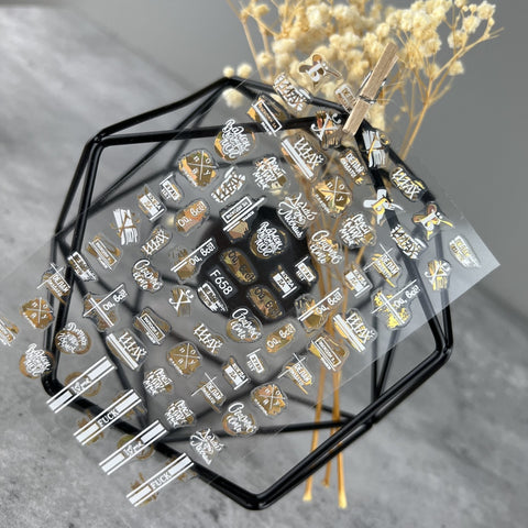 Sticker selbstklebend mit russischen Texten