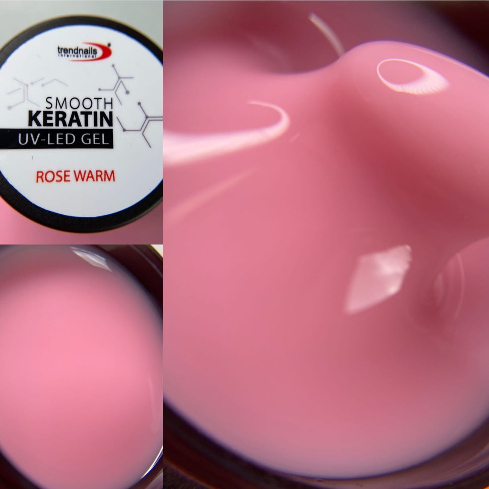 HEMA-free Smooth Keratin UV-LED Gel Rose Warm 5-30ml di Trendnails