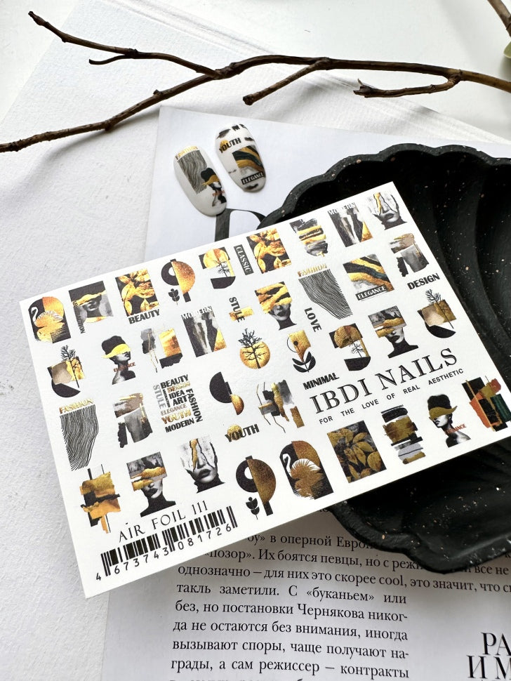 Sticker Air Foil 111 di IBDI Nails