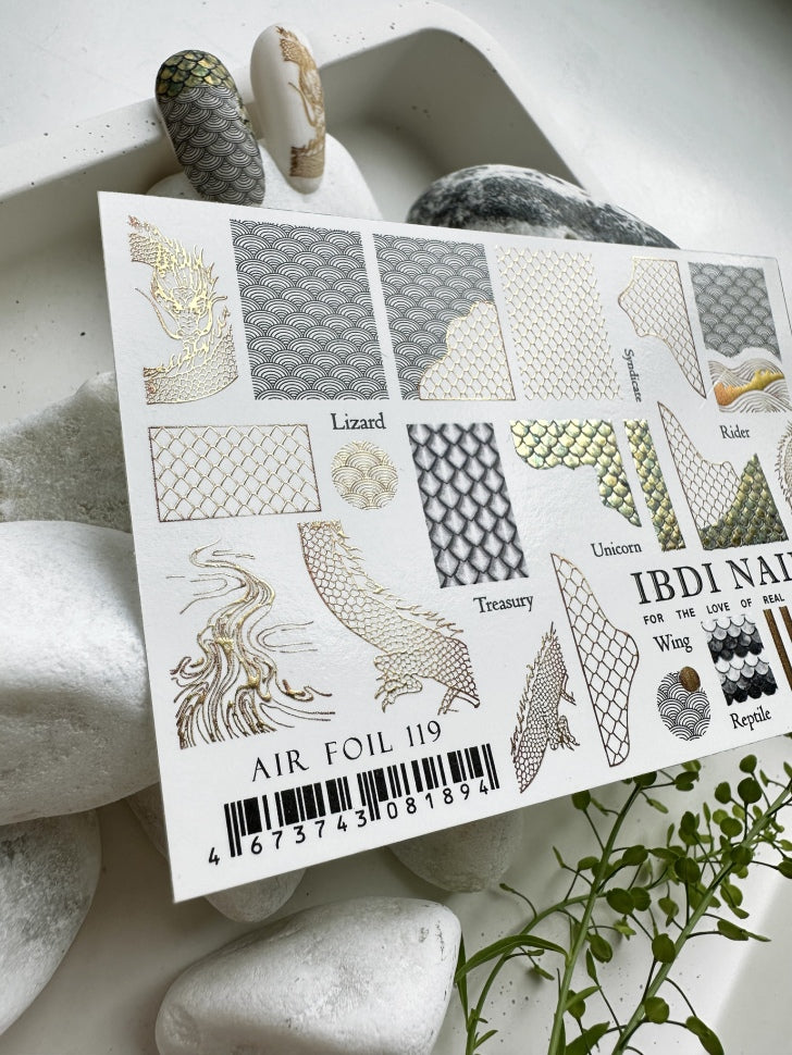 Sticker Air Foil 119 di IBDI Nails