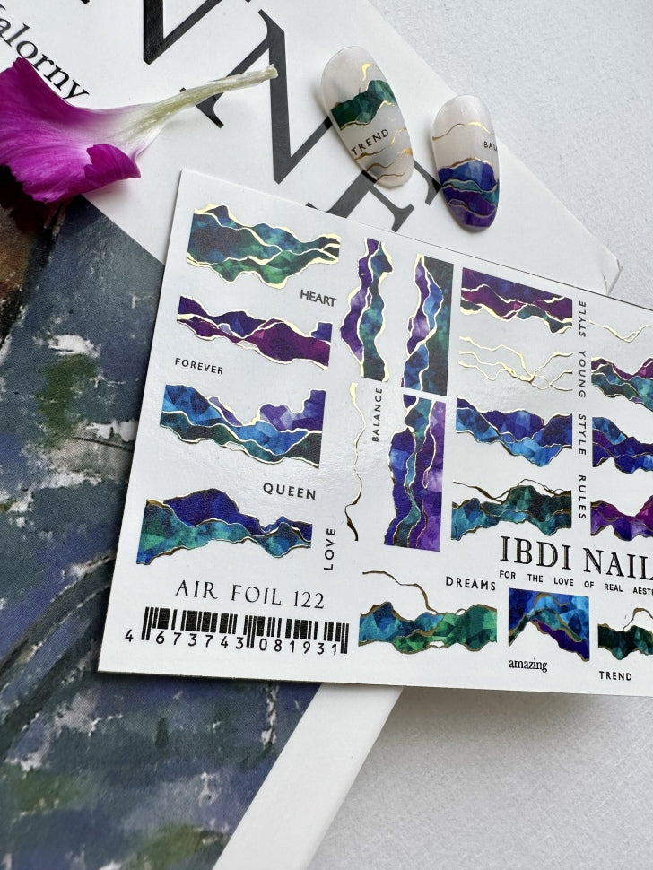 Sticker Air Foil 122 di IBDI Nails