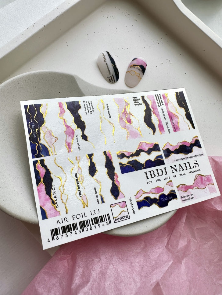 Sticker Air Foil 123 di IBDI Nails