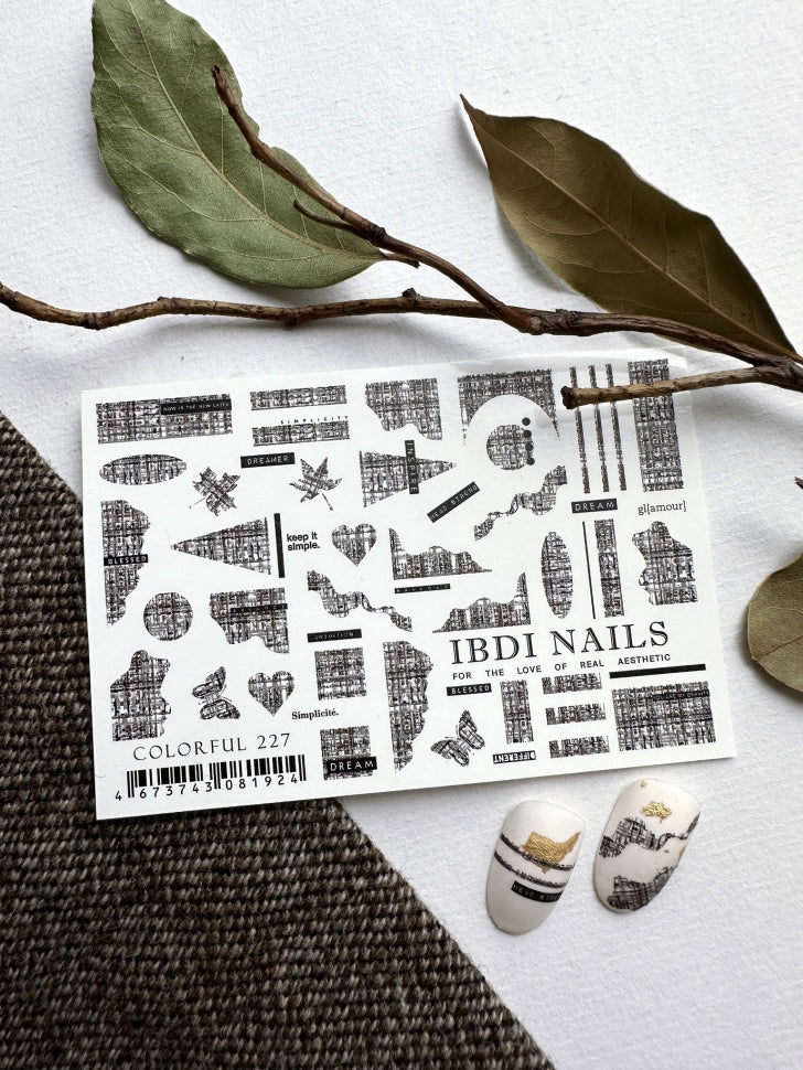 Sticker COLORFUL Nr. 227 di IBDI Nails