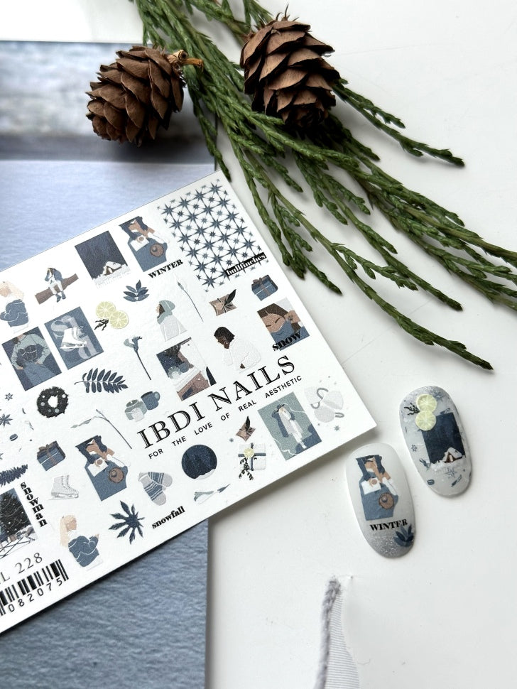 Sticker COLORFUL Nr.228 di IBDI Nails