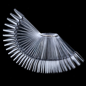 Tips Ring Display (Colorchart) 50 Stk. Ballerinaform transparent