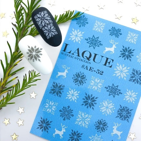 Design sticker AE52 di LAQUE (adesivi solubili in acqua) motivi invernali
