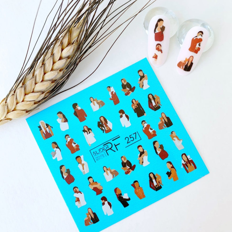 Sticker Design RF257 (Adesivi rimovibili ad acqua)