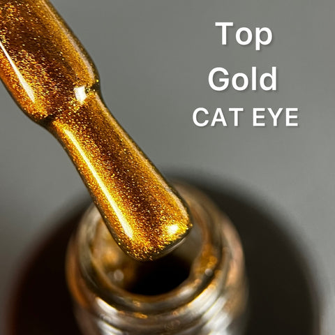 Top CAT EYE Gold (gel brillante senza strato di sudore) 8ml di NOGTIKA