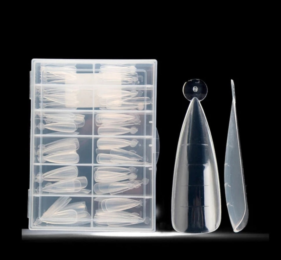 Dual Nageltips chiari Stiletto Small 10 pz.