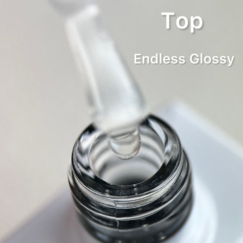 Top Coat Endless Glossy NO WIPE mit UV Schutz 50ml Nachfüllflasche von Love My Nails