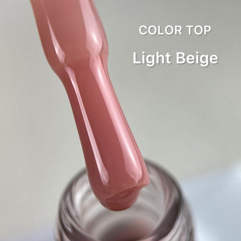 Color Top Coat Light Beige NO WIPE 12ml von Love My Nails TPO-free