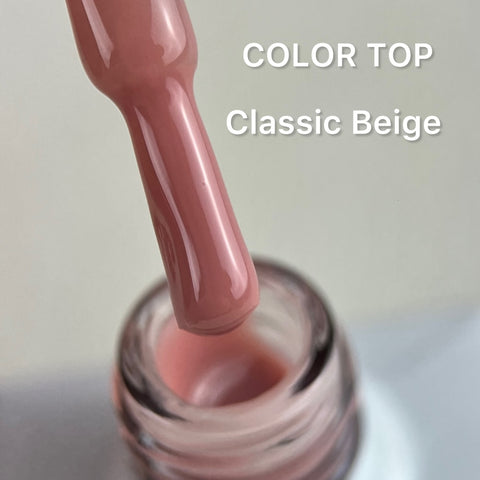 Color Top Coat Classic Beige NO WIPE 12ml von Love My Nails (TPO-free)
