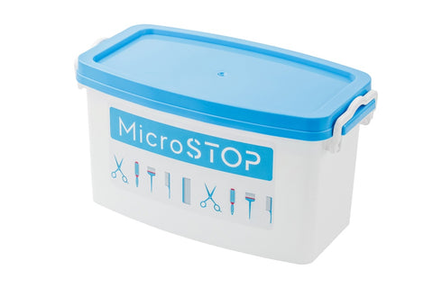 Instrumentenboxen mit Einlegegitter für Desinfektion von MicroSTOP in verschiedenen Größen