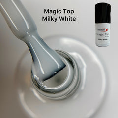 Magic Top No Wipe Versiegelatore Milky White (gel lucido senza strato di dispersione) 10ml di Trendnails